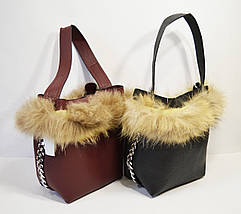 Сумка в сумці з хутром 906, фото 4