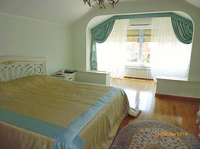 Покрывало с кантом в цвет штор в спальню. Софиевская Борщаговка