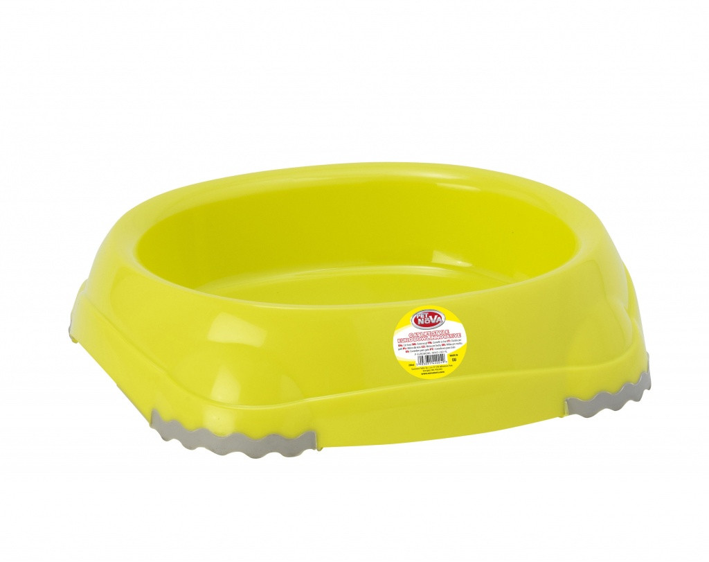 Миска для котів овальна Pet Nova 210 ml жовтий P-EUROBOWL-INNO-210-Yl