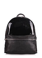 Рюкзак женский кожаный POOLPARTY Mini mini-bckpck-transparent-black