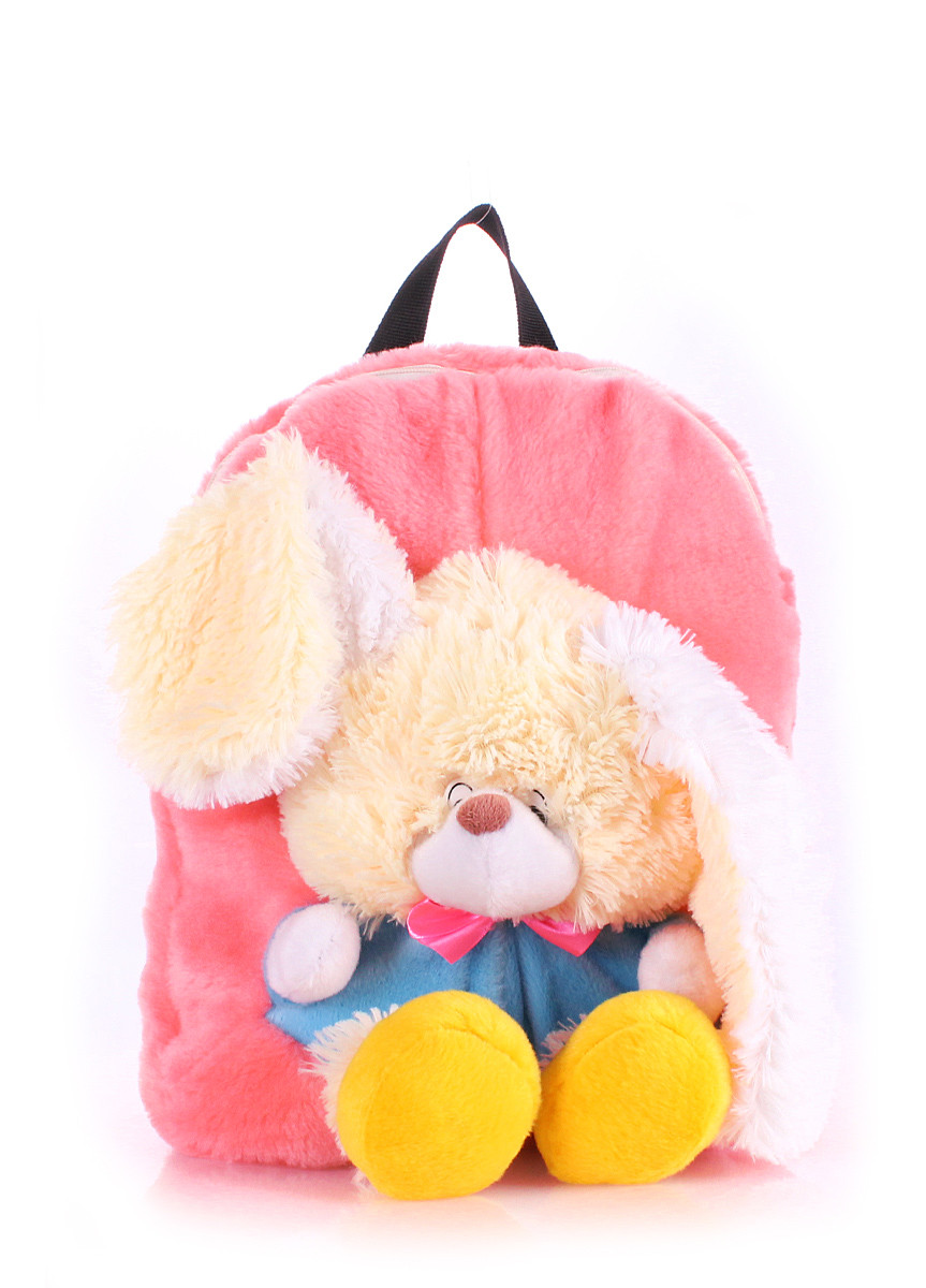 Дитячий рюкзак POOLPARTY з зайцем kiddy-backpack-rabbit-rose