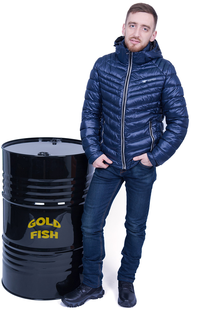 Чоловіча зимова куртка, синього кольору. - фото 1 - id-p179021960