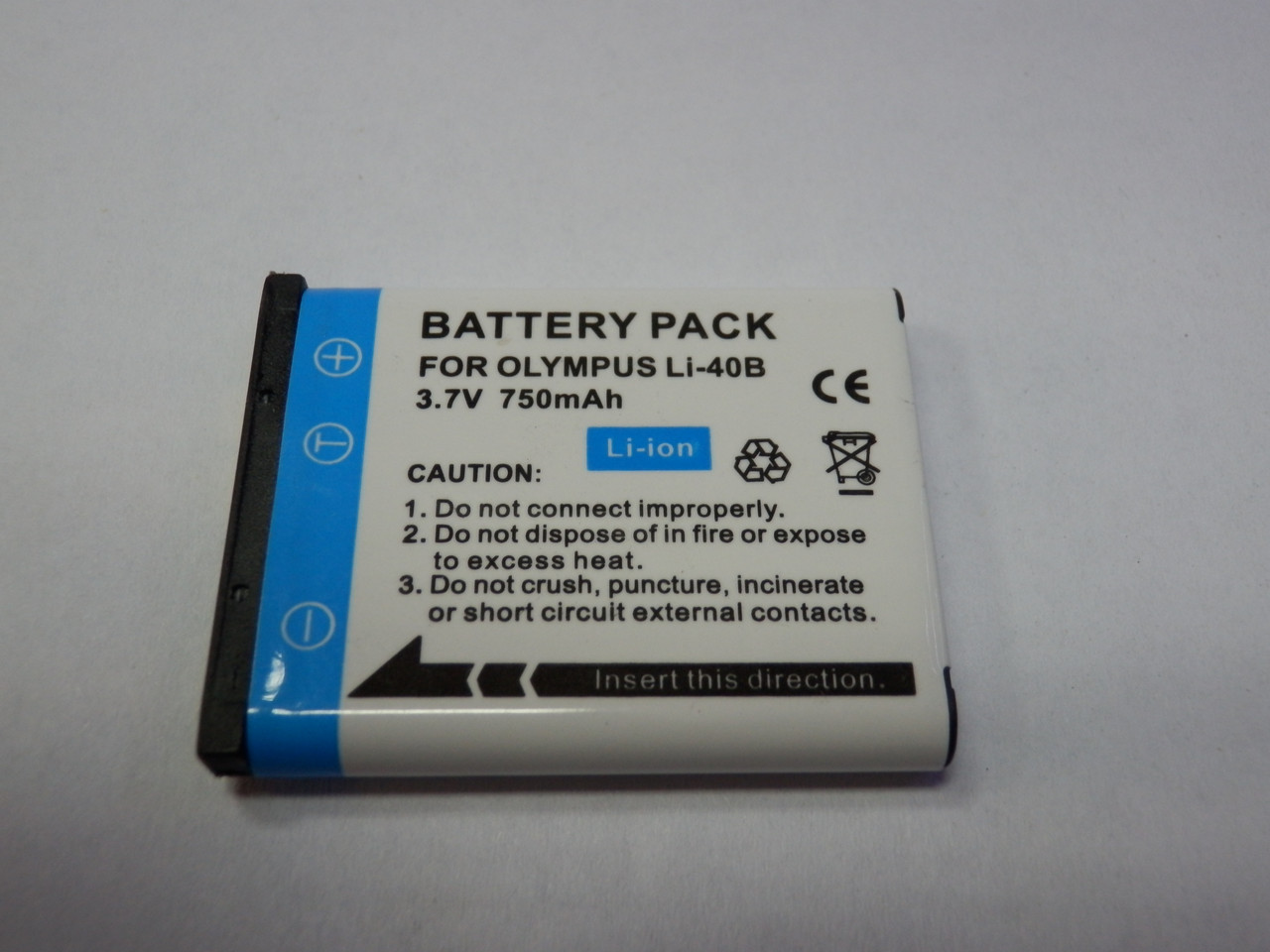 Акумулятор до фотоапарата Оlympus MastAK Li-40b(Li-42b) 3,6 v 750mAh, фото 1