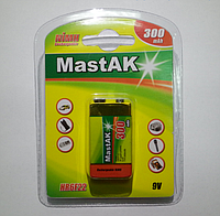 Акумулятор Крона MastAK 300mAh 9В 6F22