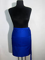 Фартух Atteks для офіціанта/кухаря/кінцевий, короткий 50 см синій 00102