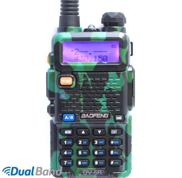 Рація Baofeng UV-5R (зелений, червоний, синій, жовтий) зелений + Гарнітура Luiton для рації
