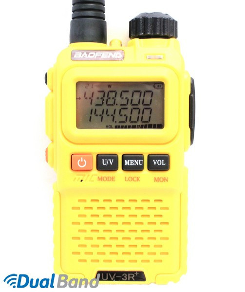 Рація Baofeng 3R+ (зелений, червоний, синій, жовтий) жовтий