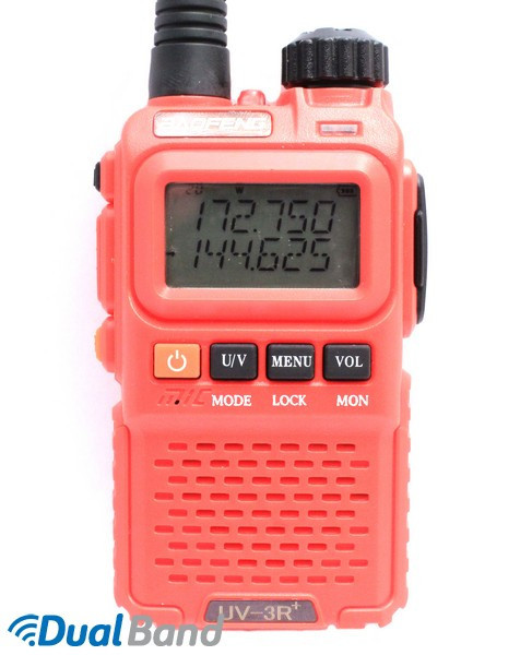 Рація Baofeng 3R+ (зелений, червоний, синій, жовтий) червоний