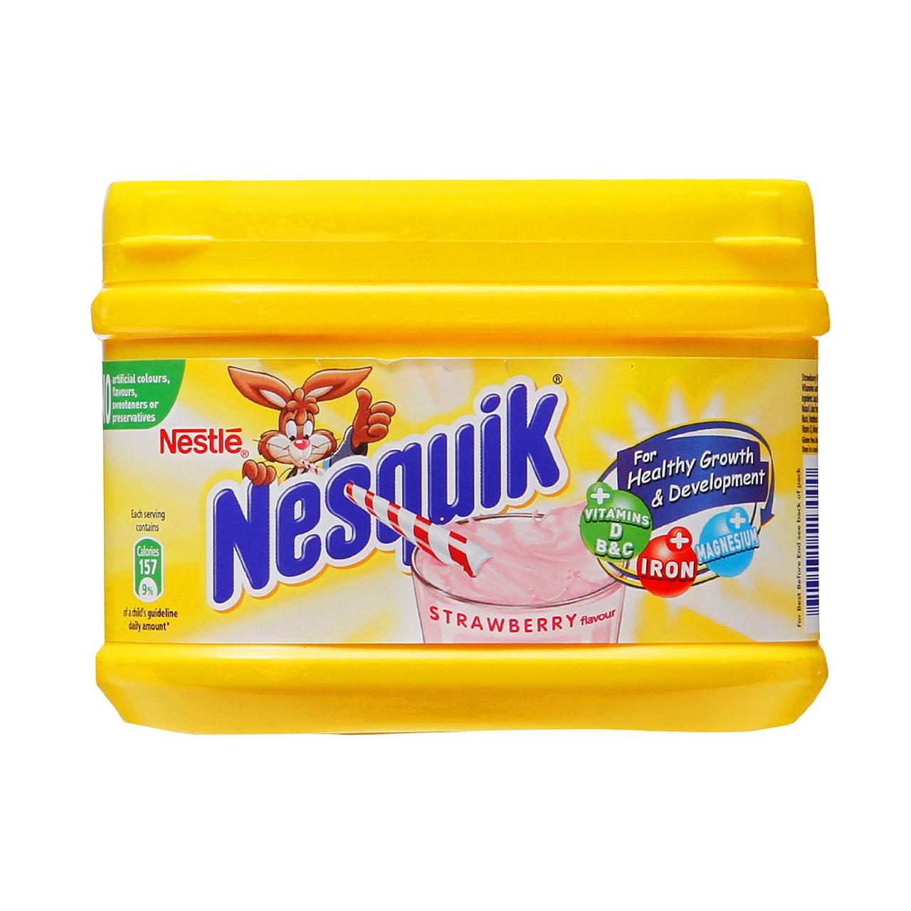 Напиток Nestle Nesquik Strawberry 300г клубничный