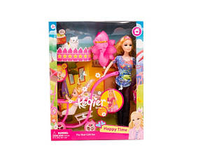 Лялька Keqier з дитиною та коляскою