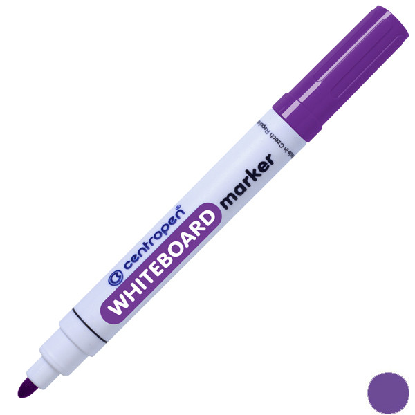 Маркер "Centropen" Whiteboard круглий (фіолетовий), фото 1