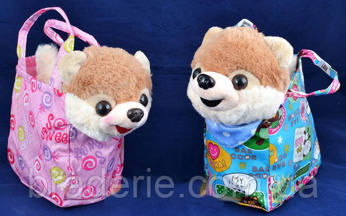 М'яка іграшка собака в сумці 473A, фото 1