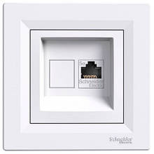 Розетка Schneider-Electric Asfora комп'ютерна RJ45 кат. 5е UTP біла EPH4300121