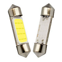 LED COB C5W, C10W, 36мм, Лампа в автомобиль, Белая