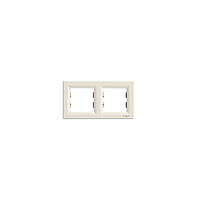 Рамка Schneider-Electric Asfora 2-постовая горизонтальная кремовая EPH5800223