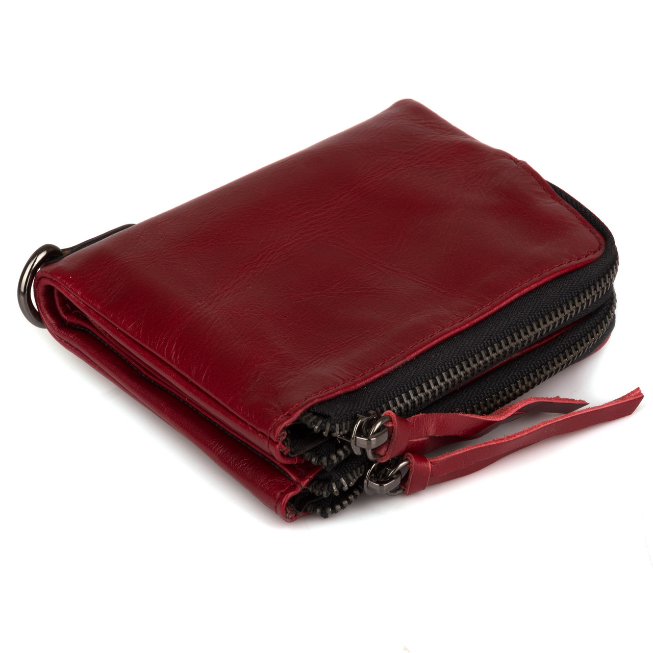 Шкіряне жіноче портмоне Kafa (3325 red)