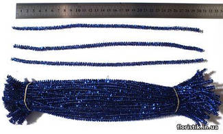 Дріт синельная, 6 мм. парчевая синя