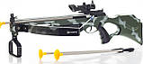 Арбалет M 0004 U/R стріли на присосках, приціл, лазер, фото 3