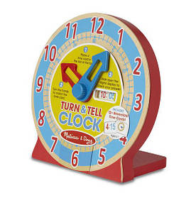 Дерев'яні розумні годинник для дітей з 4 років / Turn & Tell Clock ТМ Melіssa & Doug MD14284