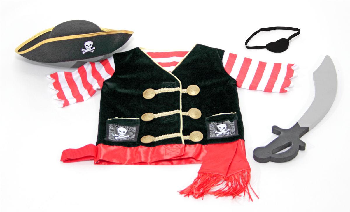 Дитячий карнавальний костюм "Пірат" для хлопчиків 3-6 років/Pirate Role Play Costume Set ТМ Melissa & Doug MD14848