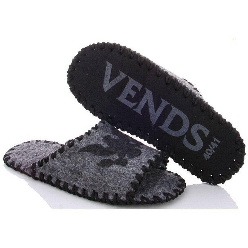 

Мужские фетровые тапочки 340 серые, Эконом, VENDS, Мужские, 44/45, Фетр, Весна/Лето, Открытый