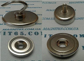 магнітні тримачі - це магніт в корпусі, може бути з гачком, з різьбою, з отвором за шуруп або болт