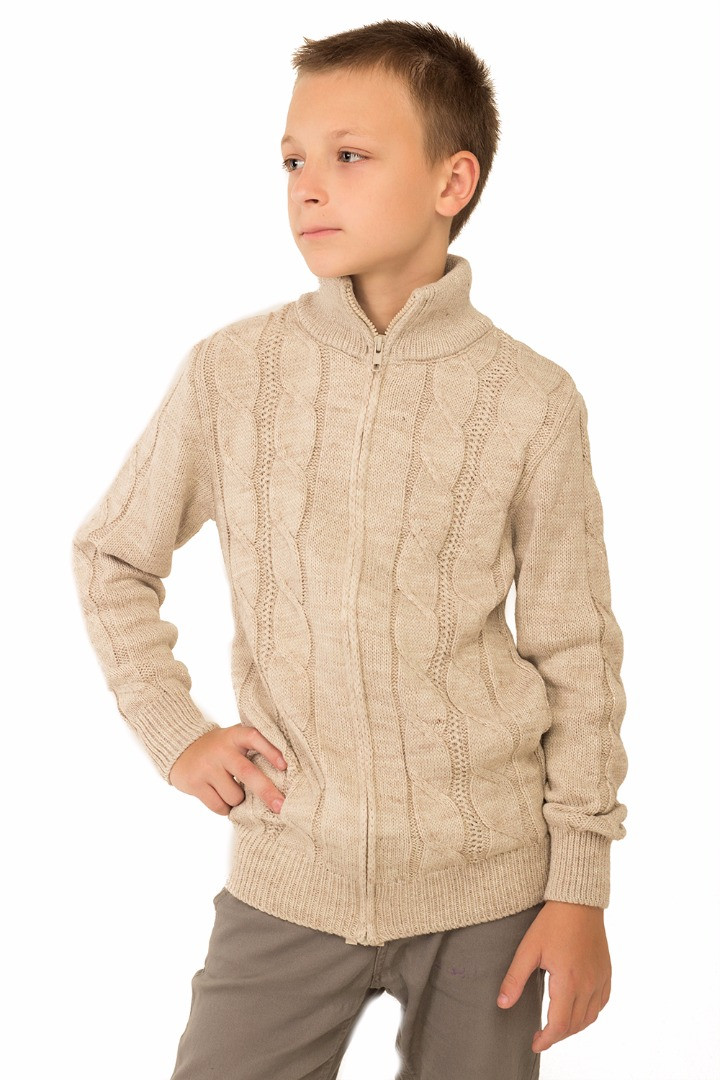 Дитяча тепла кофта на змійці, фото 1