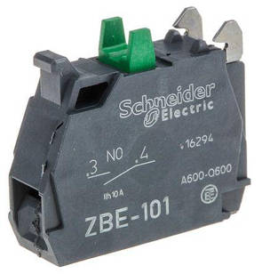 Контактний блок Schneider Electric 1NO, гвинтовий для серій Harmony XB4, XB5