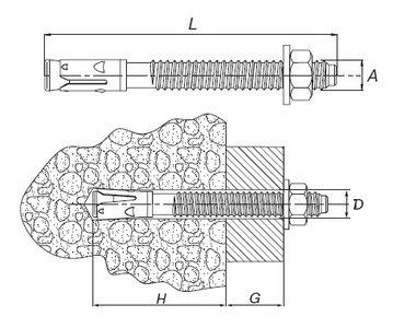 Анкер 10/75 купити клиновий