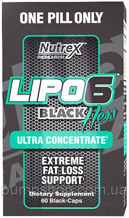 Жироспалювач Nutrex Lipo-6 Black Hers Ultra Concentrate 60 порц., фото 2