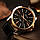 Чоловічі годинники Yazole 358 чорні з чорним ремінцем, Чоловічий наручний годинник, Годинник наручні чоловічі, фото 2