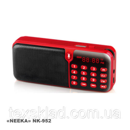 Портативний радіоприймач NK-952 з USB/REC (2 акумулятори)