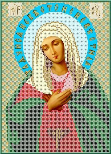 Ткань схема для бисера кби 4012 Богородица Умиление (ID#617520778 ...