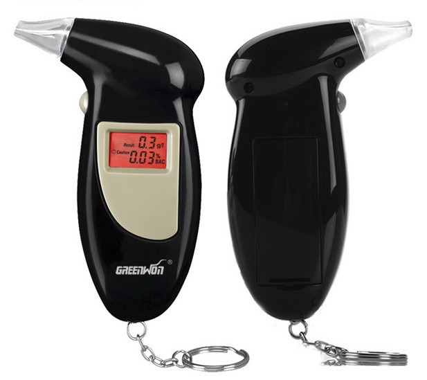 Алкотестер цифровий портативний із мундштуками, фото 1