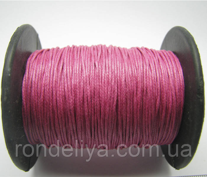 Шнур вощений малиновий, фото 1