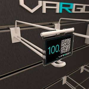 Гачки для економпанелей ⚠️ з цінником, що міститься, 200 мм