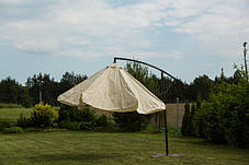 Парасоля садова кутова з нахилом Avko Garden AGU2002 бежевий 3м. + чохол, фото 3
