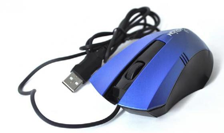Миша USB Merlion MS-Angled (5873), 2 кнопки+scroll, Black/Blue, Q100