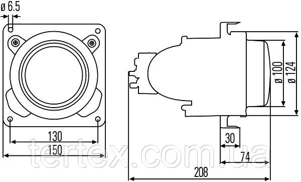 Модуль галогеновый Hella DE-100мм - фото 6 - id-p617587671