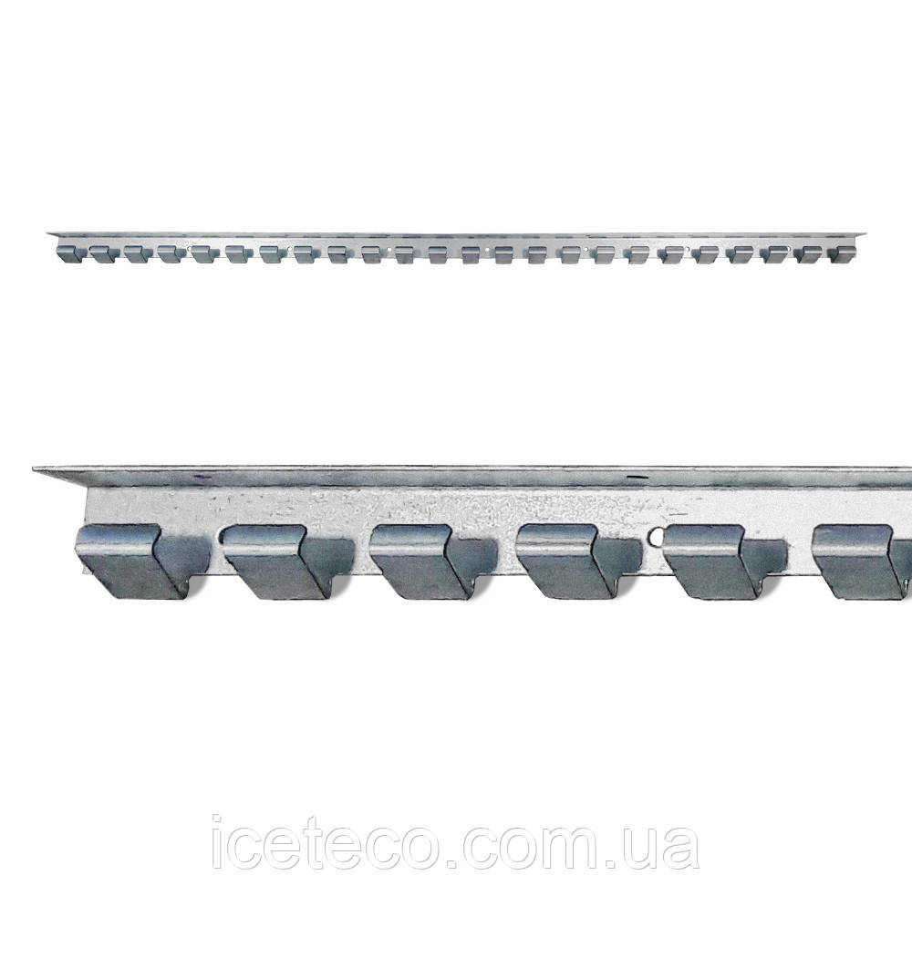 Карниз (гребінка) з нержавіючої сталі 1250, фото 1