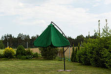 Парасоля садова кутова з нахилом Avko Garden AGU2024 зелена 3м. + чохол, фото 3