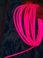 Подсветка салона неоновой нитью. Цвет Розовый. 5м неона+инвертор12В.