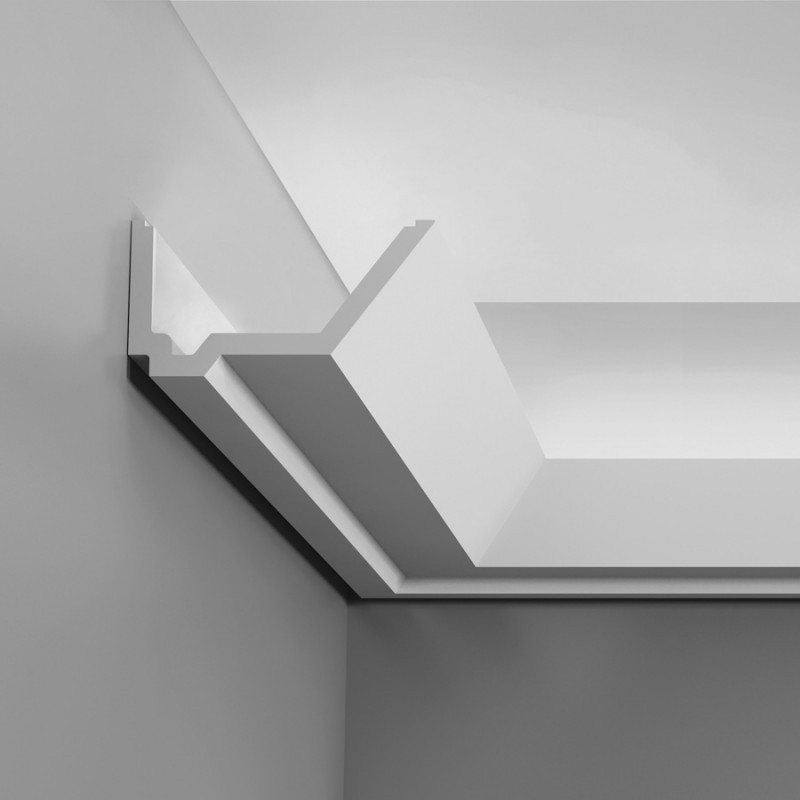 Карниз для прихованого освітлення C358, 200 x 7.3 x 14 cm 