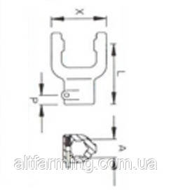 Вилка серії B05/P05  під хрестовину 30,2x80, розмір 1.3/4"-20