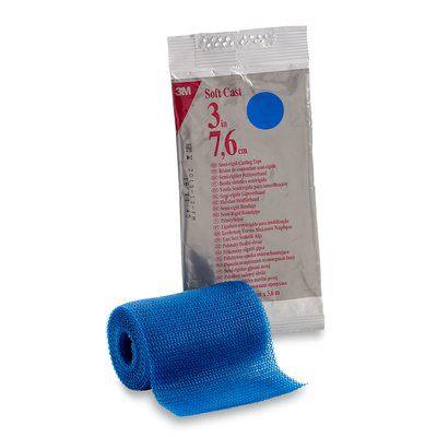 Напівжорсткий полімерний бинт 3MTM Soft CastTM (7,5 см х 3,6 м) — білий, синій, фіолетовий