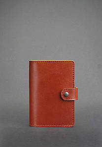 Обкладинка для паспорта 3.0 коньяк (шкіра)