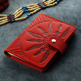 Обкладинка для паспорта 3.0 "Інді" Корал (шкіра)