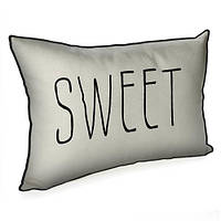 Подушка інтер'єрна з мішковини Sweet 45x32 см (43PHB_TFL005_BL)