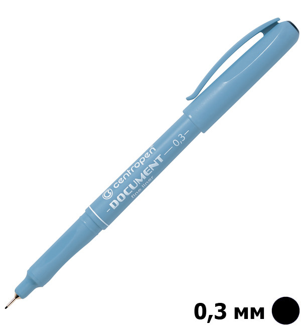Маркер "Centropen" Liner Document чорний (0.3 мм)