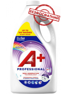 

Гель для стирки A+ Professional Colour для цветного белья, 5.005 л (100 стирок)